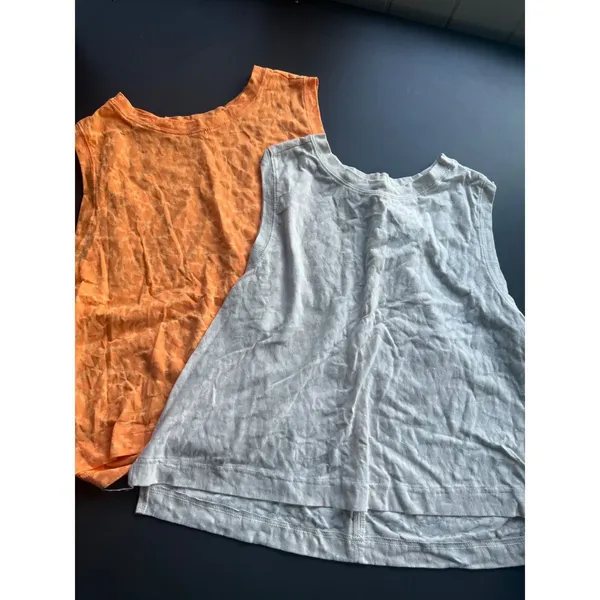 All In Motion Womens XL Tank Top Lot 2 Leopard Print Orange Gray - Image 2