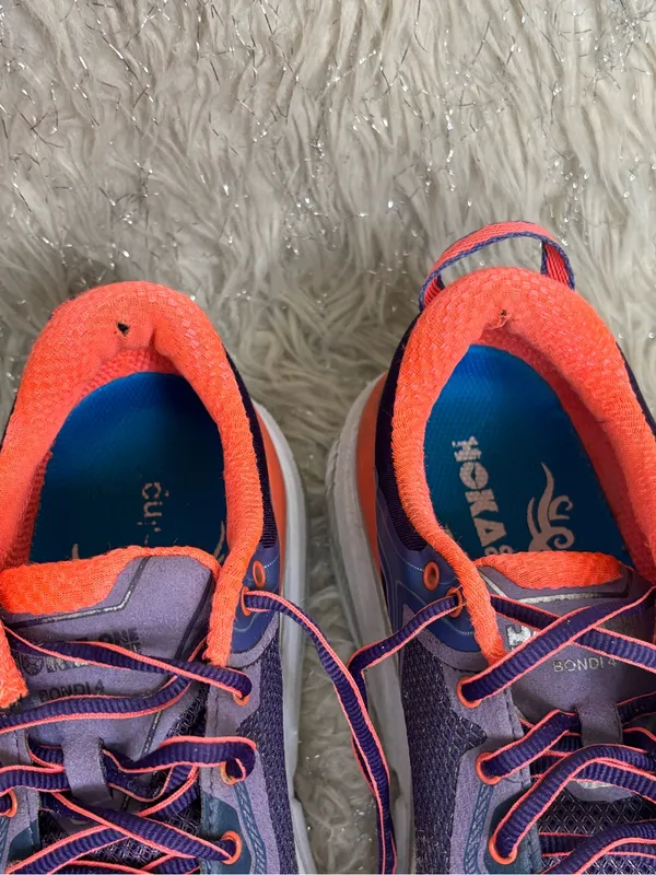 Hoka One One Purple/Orange Women's Running Shoes Size US W 9.5 - Image 10