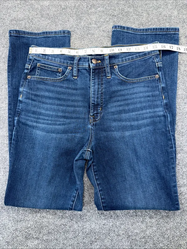 J. Crew Medium Blue Flare Jeans - Image 6