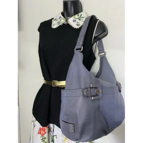 tignanello bag light purple leather tote - Image 7
