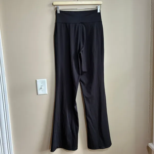 Aeropostale black criss cross front bootcut leggings women's size medium casual - Image 7
