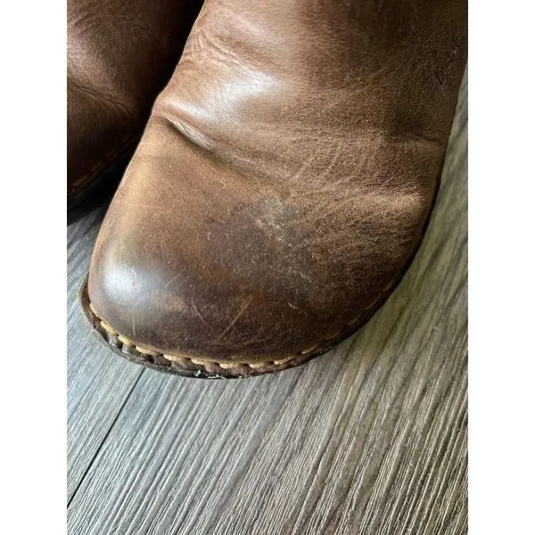B.O.C. Women's Clogs‎ Brown Leather Slip On Mules size 8 - Image 5