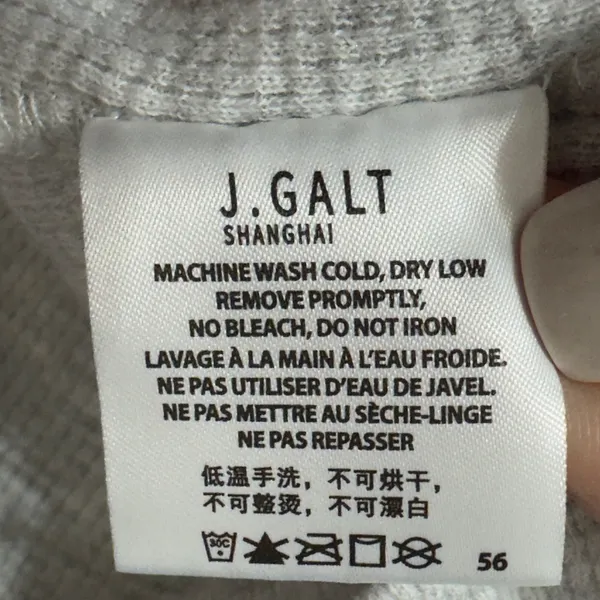 3099 | John Galt Waffle Knit Thermal Loungewear Pants Gray OS Minimalist Cozy - Image 7
