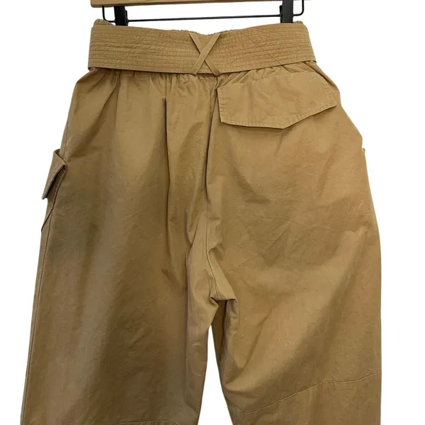 AMUR Lisette Cargo Pant Size Medium Tan Brown‎ Revolve Paper Bag Jogger Luxury - Image 7