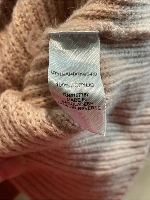 Light Pink Knit Wrap-Style Sweater - Image 4