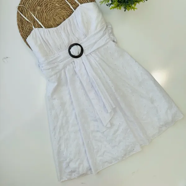 Crystal Doll White Eyelet Sundress DRESS 9‎ NWT - Image 2