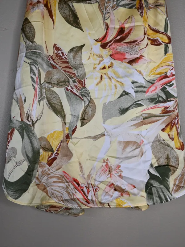WHBM Women's M Lace Racer Back Floral Havana Print Flowy Lined Camisole Tank - Image 5