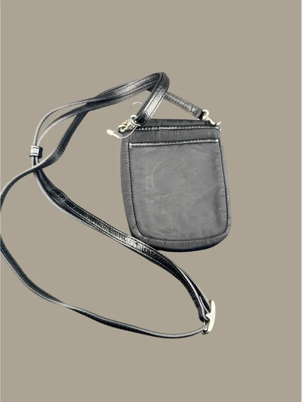 Brighton Black Crossbody Purse with Decorative Metal Clasp - Image 2