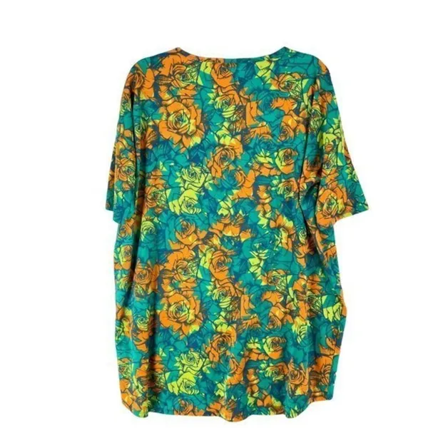 Lularoe Womens Tops Size L Floral Print‎ High Low Batwing - Image 2