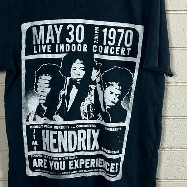 Jimi Hendrix Black Band Tee size L Size L - Image 4