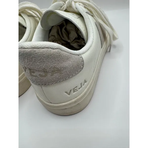 Veja Shoes Women 6‎ White Gray Leather Lace Up Campo Sneakers Fashion Outdoor - Image 6