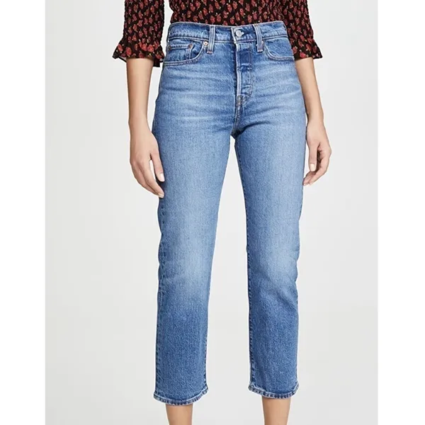 Levi's Wedgie Straight Jeans in Jive Sound Blue‎ Size 26 - Image 11