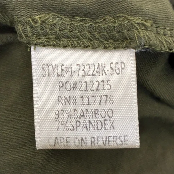 Lovestitch Smocked Ruffle Solid Maxi Dress Olive Green Boho Stretch Size S - Image 6