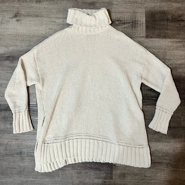 AERIE Oversized Turtleneck Knit Sweater - Image 2