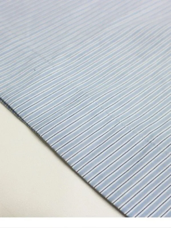 Doen Quinn Tie-Detailed Shirred Striped Organic Cotton-Poplin Midi Dress,Blue,S - Image 5