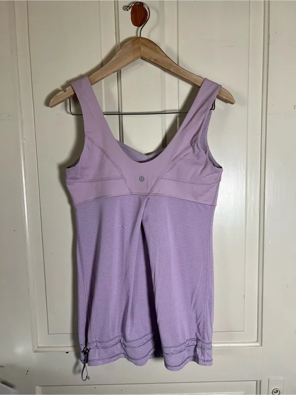 Lululemon Women Run Tame Me Tank Rose Quartz Size 8 *FLAWS* - Image 6