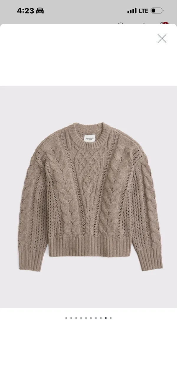 Abercrombie Sweater Knit Cable XS - Image 3