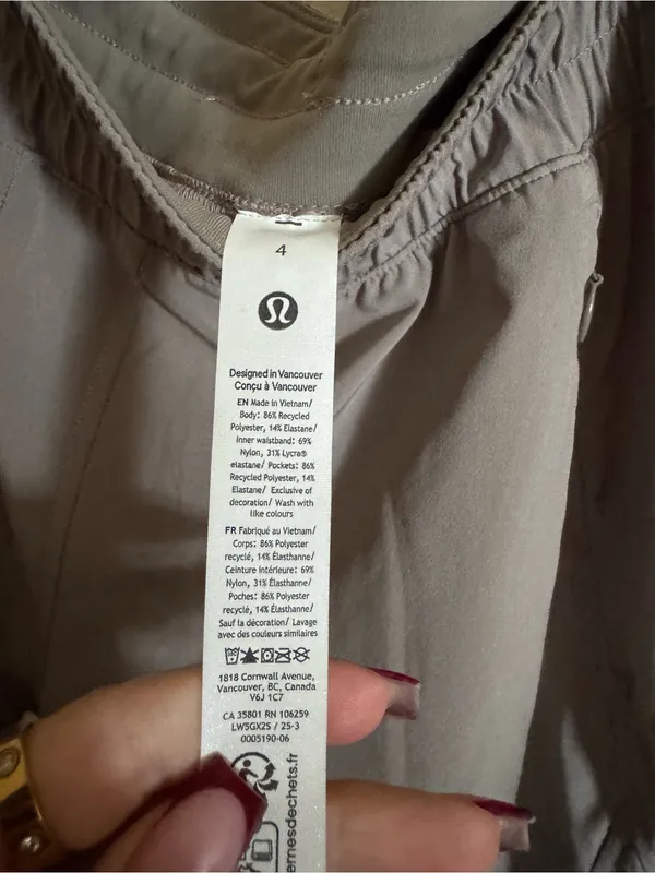 Lululemon Swift Mid-Rise Wide Leg Pants Sz 4 Warm Ash Grey - Image 8