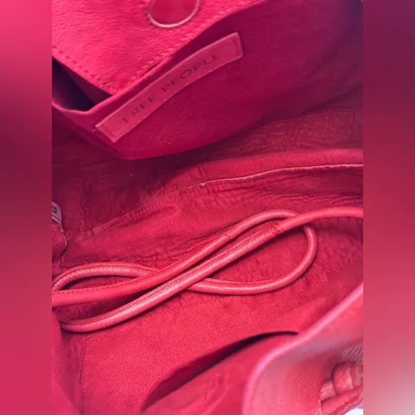 NWT Free People Head Over Heels Tote in Red Lips - Image 7