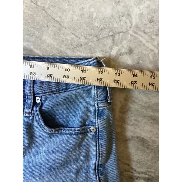 Madewell The Perfect Vintage Jean Light Wash Distressed Raw Hem 23P MC494 - Image 2