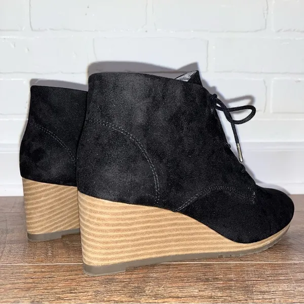 Dr. Scholls Ceelia Black Chukka Wedge Booties - Image 3