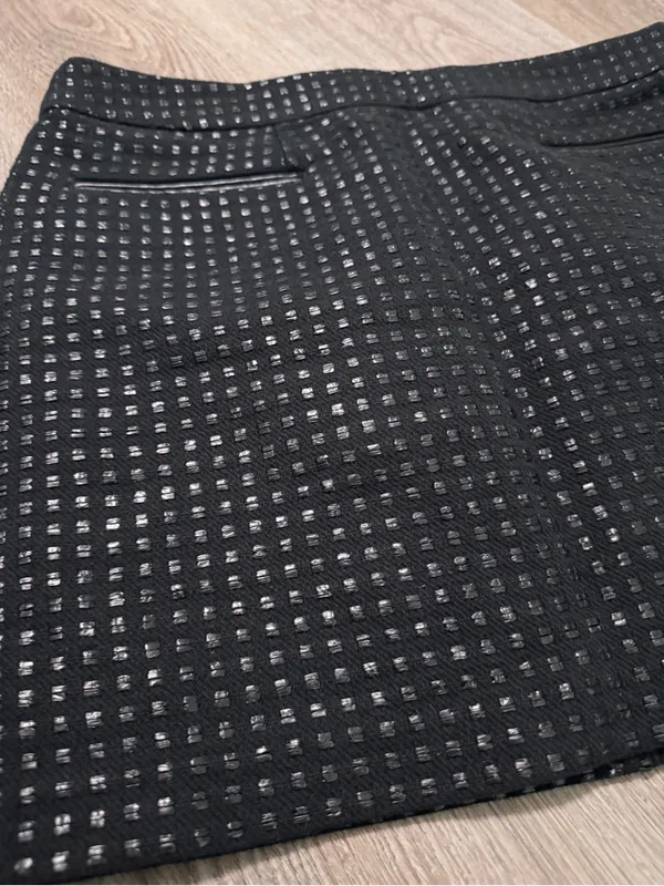Gap Black Minj Skirt 4 Squares Business Casual - Image 3