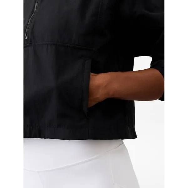 Athleta L Luna Woven Popover Black Large Regular - Image 6