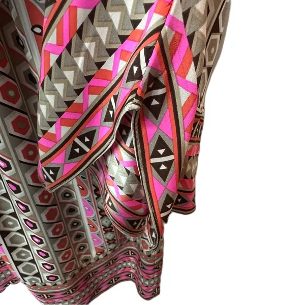 Alice & Trixie Geometric Silk Print Dress‎ Size Medium - Image 4