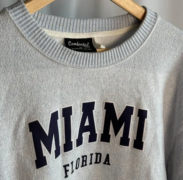 Miami Crew Neck Sweatshirt Blue Size XL - Image 3