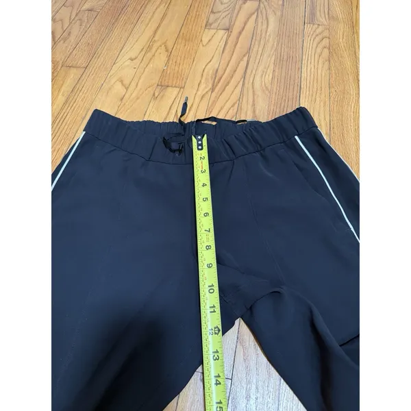 Lululemon On the Right Track Pant in‎ Black / White Size 10 - Image 8