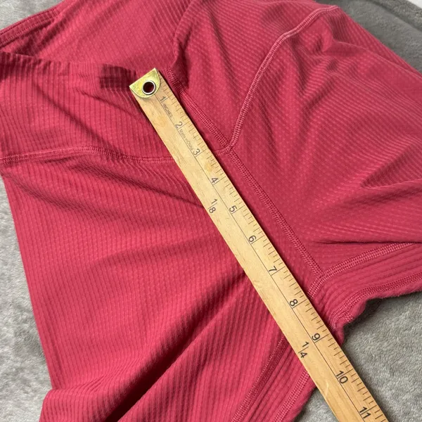 Lululemon‎ V Waist Yoga Tight 25" Grid Texture Leggings Size 8 Vintage Rose - Image 12