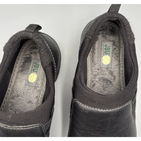 JBU Endeavor Shoes Womens Size 7 Black Leather Slip on Loafer Comfort Basic Clog - Image 3