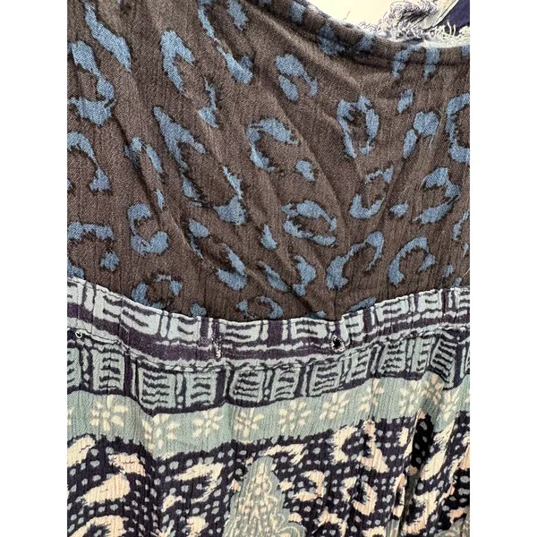 Free People‎ Boho Festival Coachelle Mini Dress Women Sz XS Earthy Indie Resort - Image 5