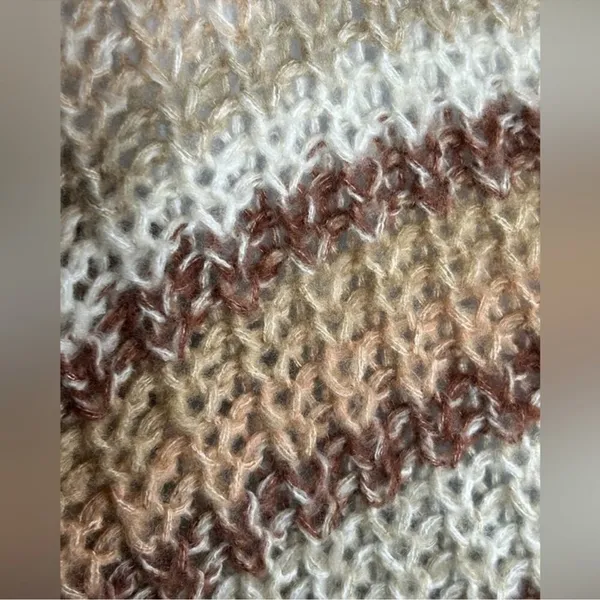 American Eagle Oversized Striped Chunky Knit Sweater | Small - Image 8