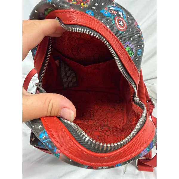 Loungefly Marvel‎ Avengers Tattoo Floral Mini Backpack - Image 11