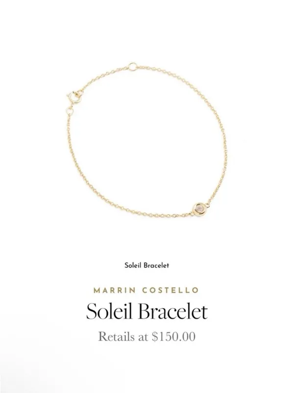 Revolve x MARRIN COSTELLO Soleil Bracelet White Topaz, Sterling Silver/ 14k Gold - Image 4