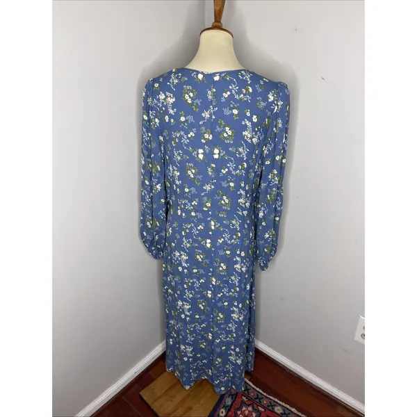 Reformation Lisse Dress in Blue Avery‎ Floral Sz 8 - Image 4
