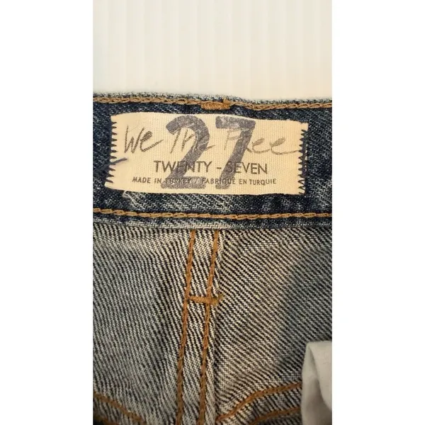 Free People Jeans‎ We The Free Women’s Size 27 The Lasso Sapphire Blue Boho NWT - Image 6
