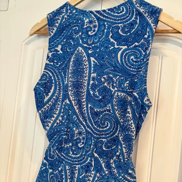 Show Me Your Mumu Blue And‎ White Paisley Romper Size XS - Image 7