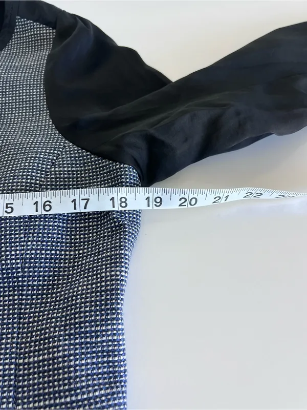 NWT Gap Double Breasted Tweed Mixed Media Blazer Black Small - Image 7