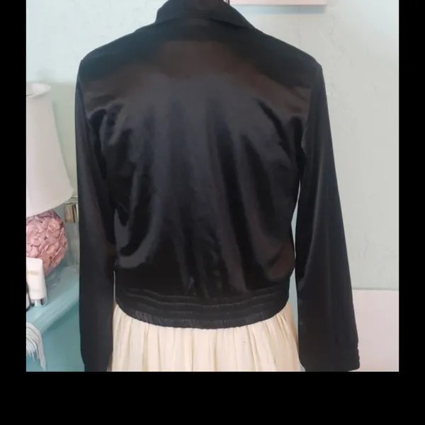 Nasty Gal black satin bomber jacket - Image 14