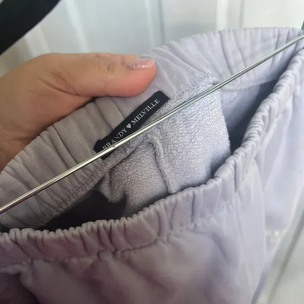 Brandy‎ Melville Periwinkle Blue Joggers women’s small - Image 4