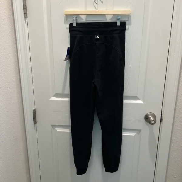 JoyLab Black Drawstring Joggers with Tapered Cuffs - Image 2