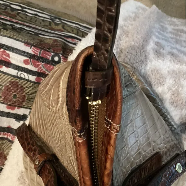 COPY - Brahmin Crocodile Embossed Tote Bag - Image 15