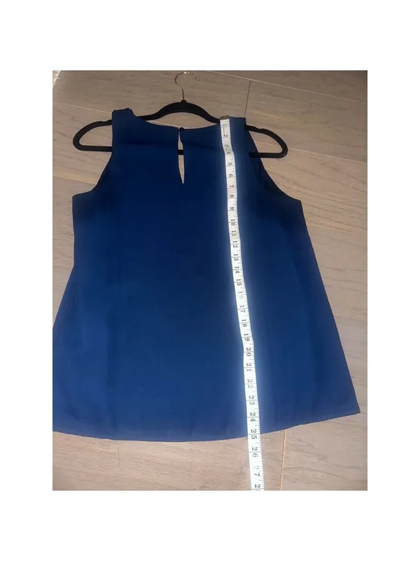 Forever 21 Navy Sleeveless Blouse Small - Image 10