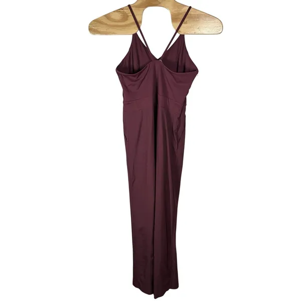 NEW Halara Breezeful Backless‎ Side Zipper Pocket Wide Leg Quick Dry Jumpsuit LT - Image 6
