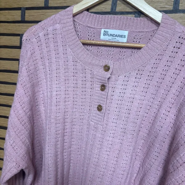No‎ Boundaries Pink Top Size XL - Image 3