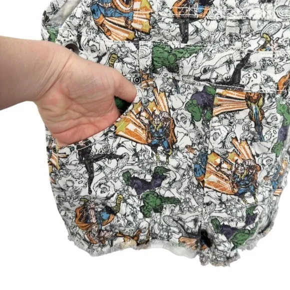 Marvel Avengers‎ Her Universe Mini Short Overalls Disney World Summer Comicon - Image 3