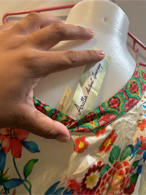 Vibrant Floral Tiered Maxi Dress in Teal and Coral - Image 12