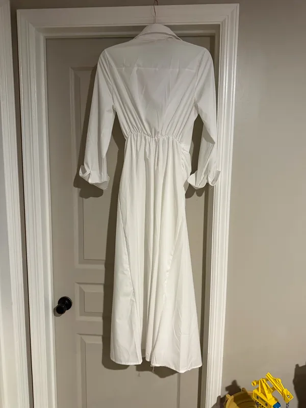 White T-shirt dress - Image 4